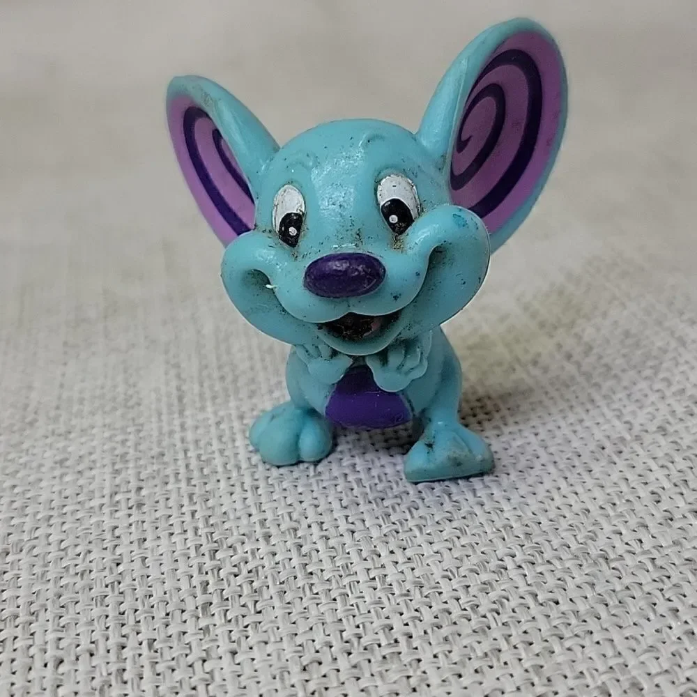 5 Vintage Mighty Mouse Suction Cup Figures Wendy's 1989, 5 comics, Cartoon DVD‎